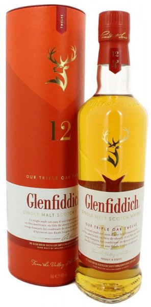 Виски "Glenfiddich" 12 Years Old Triple Oak, in tube, 0.7 л