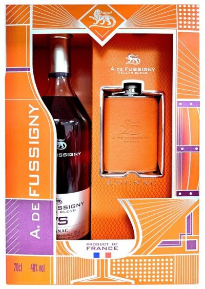 Набор A. de Fussigny, "Cellar Blend" VS, gift box with flask