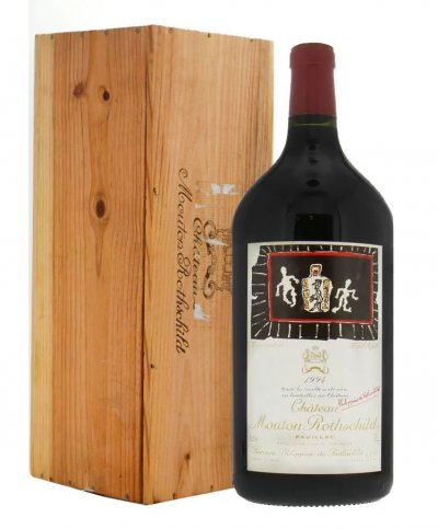 Вино Chateau Mouton Rothschild Pauillac AOC Premier Grand Cru Classe 1994, wooden box, 3 л