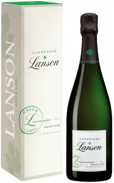 Шампанское Lanson, "Green Label" Organic Brut, gift box