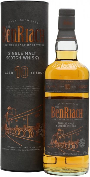 Виски Benriach 10 Years Old, in tube, 0.7 л