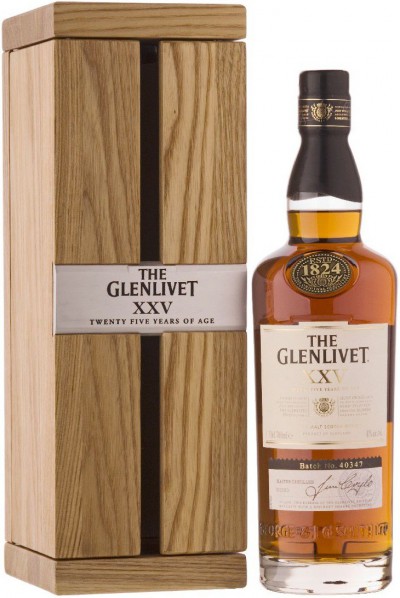 Виски The Glenlivet 25 Years Old, wooden box, 0.7 л