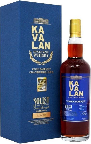 Виски Kavalan, "Solist" Vinho Barrique (57,1%), gift box, 0.7 л