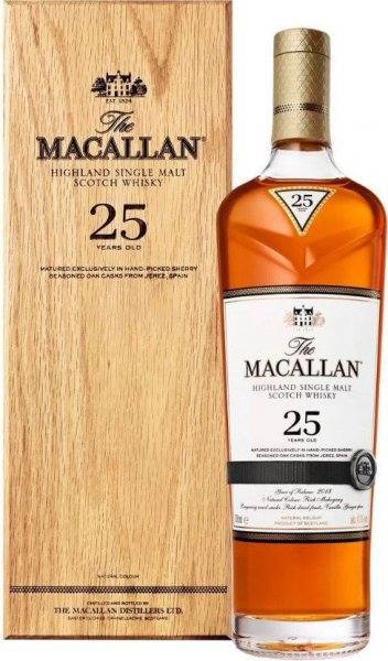 Виски Macallan, 25 Year "Sherry Oak", wooden box, 0.7 л