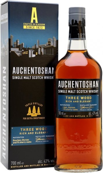 Виски Auchentoshan, "Three Wood", gift box, 0.7 л