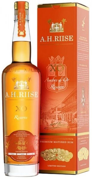 Ром "A.H. Riise" XO Ambre d'Or Reserve Limited Edition, gift box, 0.7 л