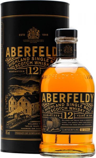 Виски Aberfeldy 12 Years Old, gift tube, 0.7 л