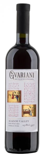Вино "Gvariani" Alazani Valley Red Semi-Sweet, 2020