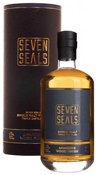 Виски "Seven Seals" Amarone Wood Finish Single Malt, in tube, 0.7 л