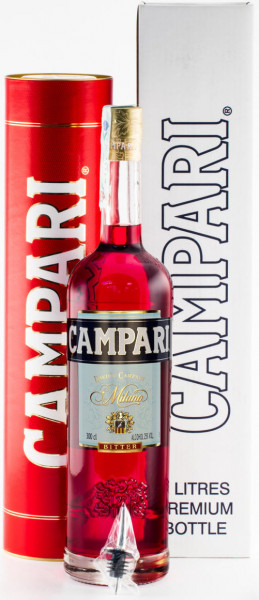 Аперитив "Campari" Bitter Aperitif, gift box with dispenser, 3 л