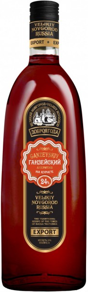 Аперитив Dobrojagoda, "Ganzejskij" on Dried Apricots, 0.5 л