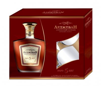Набор Arcon, "Arjevan" 5 Years Old, gift box with 2 glasses