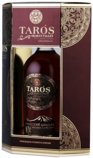 Коньяк Arcon, "Taros" 10 Years Old, gift box with glass, 0.5 л