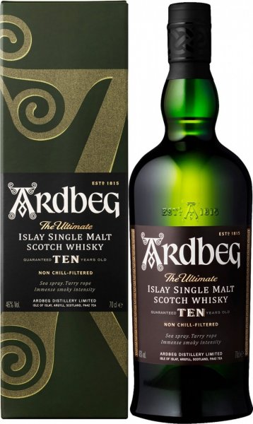 Виски "Ardbeg" 10 Years Old, in gift box, 0.75 л