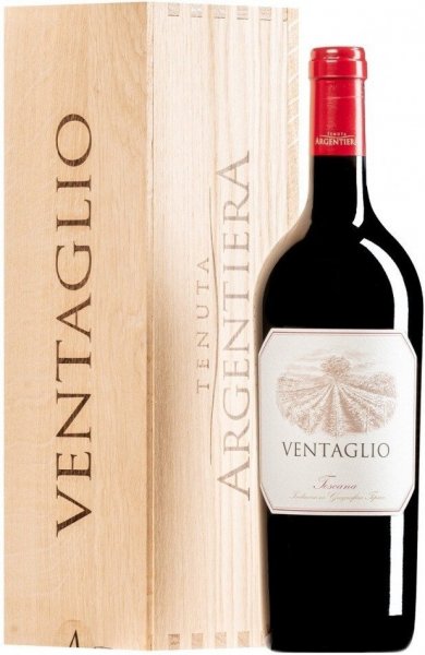 Вино Argentiera, "Ventaglio", Toscana IGT, 2015, wooden box