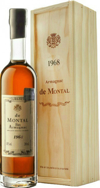 Арманьяк Armagnac de Montal, 1968, gift box, 0.2 л