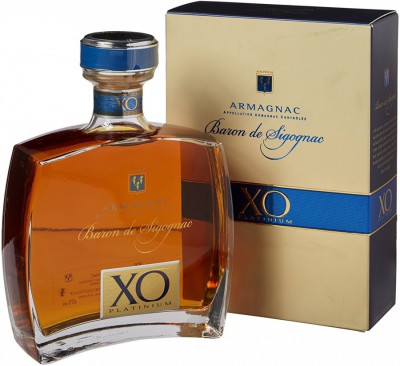 Арманьяк "Baron de Sigognac" XO Platinum, gift box, 0.7 л