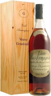 Арманьяк Bas-Armagnac Veuve J.Goudoulin 1929, 0.7 л