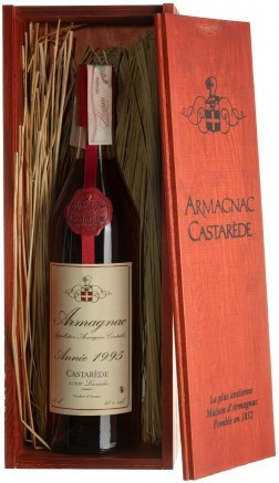 Арманьяк "Castarede" Armagnac AOC, 1995, wooden box, 0.7 л