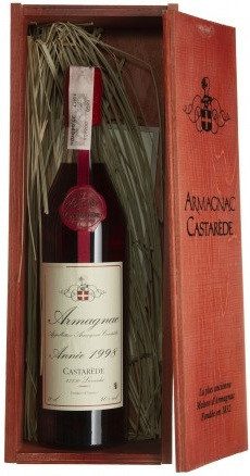 Арманьяк "Castarede" Armagnac AOC, 1998, wooden box, 0.7 л