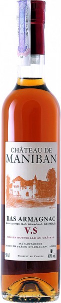 Арманьяк Castarede, "Chateau de Maniban" VS, Bas Armagnac AOC, 0.5 л