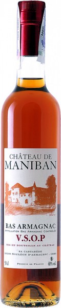 Арманьяк Castarede, "Chateau de Maniban" VSOP, Bas Armagnac AOC, 0.5 л