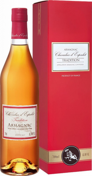 Арманьяк "Chevalier d'Espalet" Tradition VS, Armagnac AOC, gift box, 0.7 л