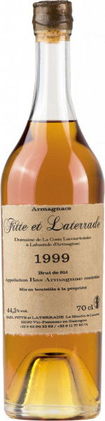 Арманьяк Fitte et Laterrade, Domaine de La Coste Lacourtoisie a Labastide d'Armagnac, Bas Armagnac AOC, 1999, 0.7 л