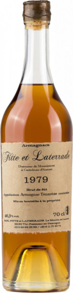 Арманьяк Fitte et Laterrade, Domaine de Mounisson a Castelnau d'Auzan, Armagnac Tenareze AOC, 1979, 0.7 л