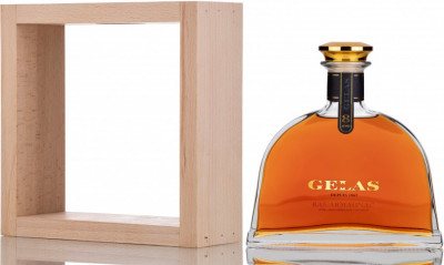Арманьяк Gelas, Bas Armagnac 8 ans, in decanter & wooden case, 0.7 л