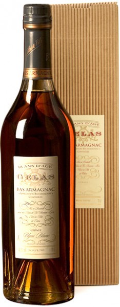 Арманьяк Gelas, "Bas Armagnac" Monocepage Ugni Blanc, 18 ans, gift box, 0.7 л