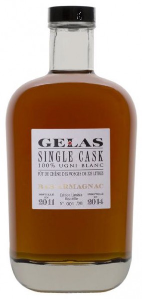 Арманьяк Gelas, "Single Cask" 3 Ans, 2011, gift box, 0.7 л