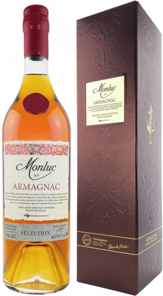 Арманьяк "Monluc" Selection, Armagnac AOC, gift box, 0.7 л