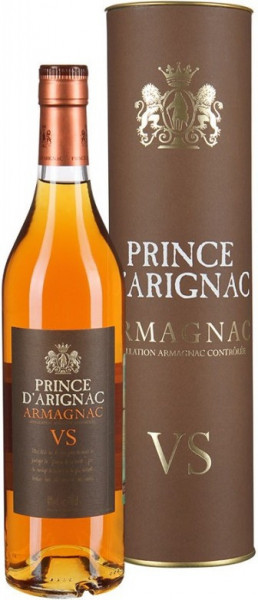 Арманьяк "Prince d'Arignac" VS, in tube, 0.7 л