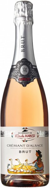 Игристое вино Arthur Metz, "Le Cremant de l'Oncle Hansi" Brut Rose, Alsace AOP