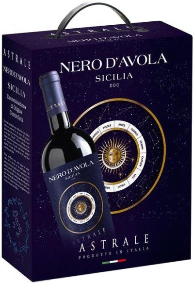 Вино "Astrale" Nero d'Avola, Sicilia DOC, bag-in-box, 2 л