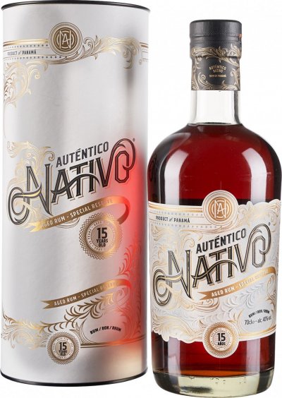 Ром "Autentico Nativo" 15 Years Old, gift box, 0.7 л