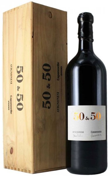 Вино Avignonesi-Capannelle, "50 & 50", Toscana IGT, 2019, wooden box