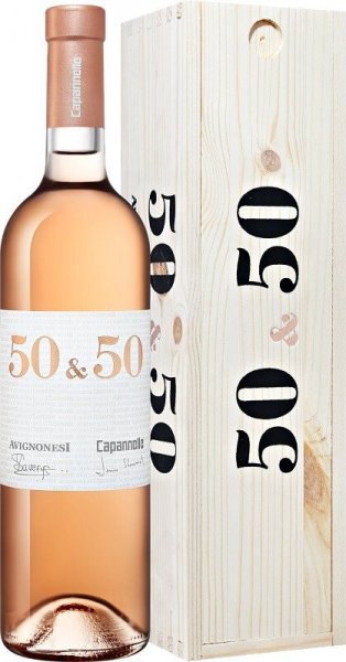 Вино Avignonesi-Capannelle, "50 & 50" Rose, Toscana IGT, 2021, wooden box