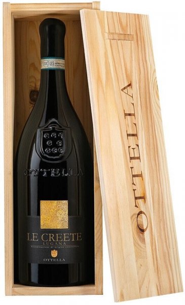 Вино Azienda Agricola Ottella, "Le Creete", Lugana DOC, 2021, wooden box, 1.5 л