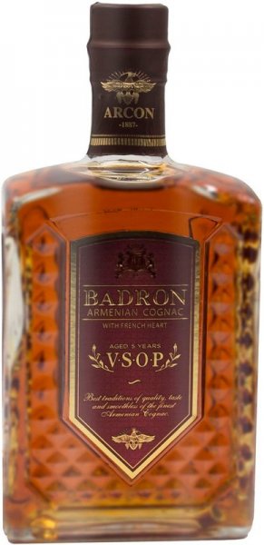 Коньяк "Badron" VSOP with cork stopper, 0.5 л