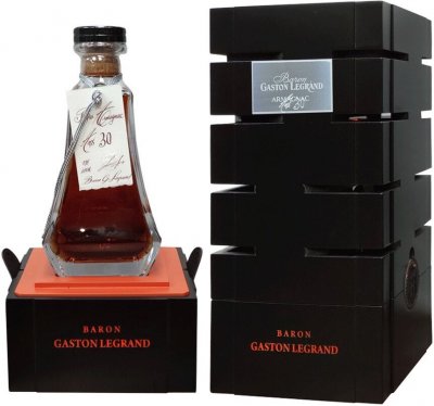 Арманьяк "Baron G. Legrand" 30 ans, Bas Armagnac AOC, in decanter & gift box, 0.7 л