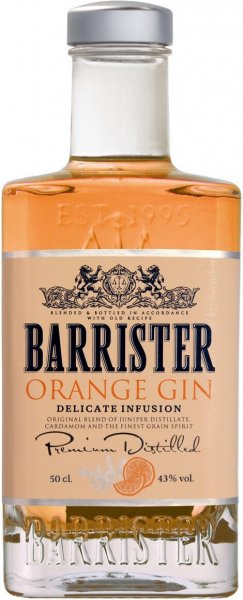 Джин "Barrister" Orange Gin, 0.5 л