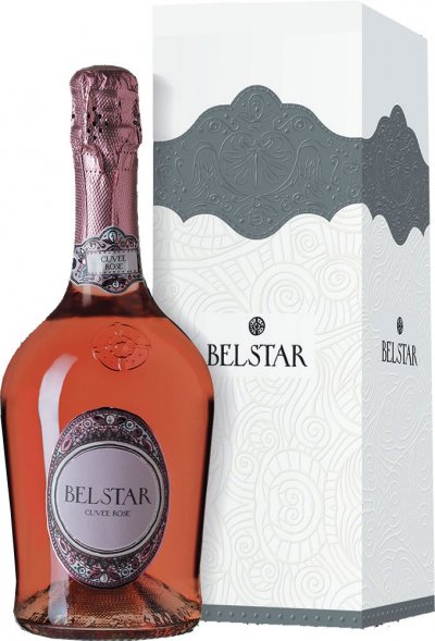 Игристое вино "Belstar" Cuvee Rose Extra Dry, gift box