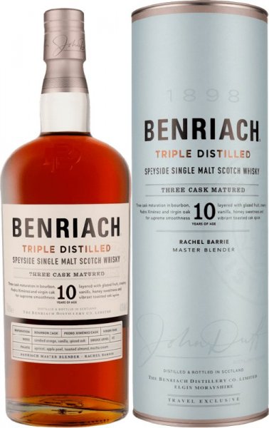 Виски Benriach, "Triple Distilled" 10 Years Old, in tube, 0.7 л