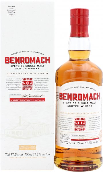 Виски Benromach Cask Strength 2009, gift box, 0.7 л