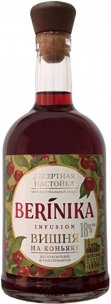 Ликер "Berinika" Cherry with Cognac, 0.5 л