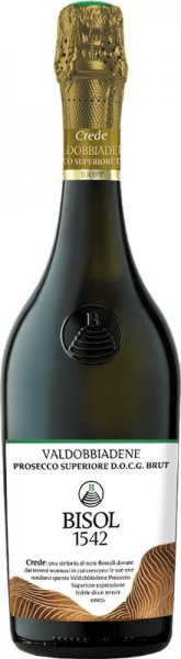 Игристое вино Bisol, "Crede" Prosecco di Valdobbiadene Superiore DOCG Brut, 2020