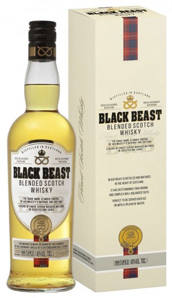 Виски "Black Beast" Blended Scotch Whisky, gift box, 0.7 л