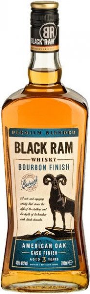 Виски "Black Ram" Bourbon Finish 3 Years Old, 0.7 л